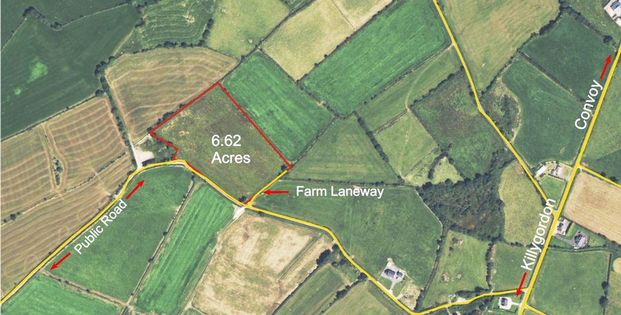 6.62 Acre Field - Roosky Upper, Convoy, Co.  Donegal