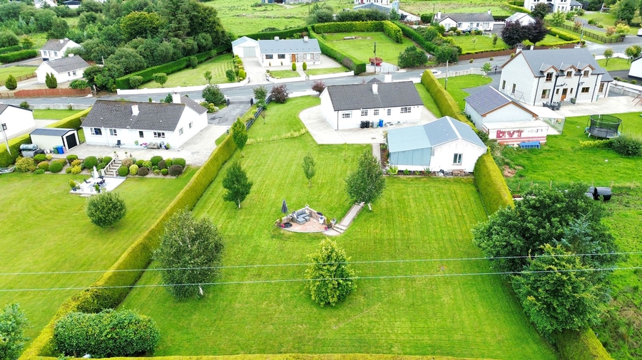 Aerial View of House & Enclosed Garden